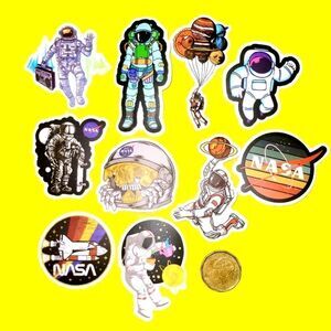 3/$20 brand new 10x NASA waterproof stickers